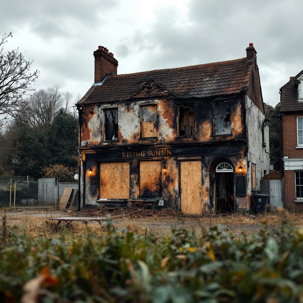 Fire-Damaged Rising Sun Pub in Sudbury Hill May Become Flats